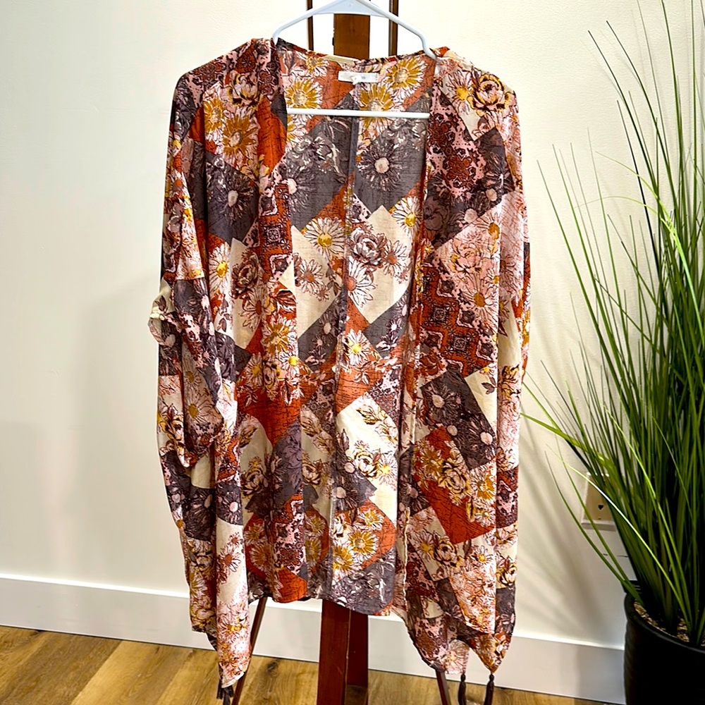 Maurice’s Floral Patchwork Kimono Cardigan